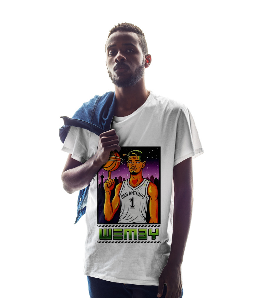 Wemby No 1 San Antonio Basketball Alien T-Shirt
