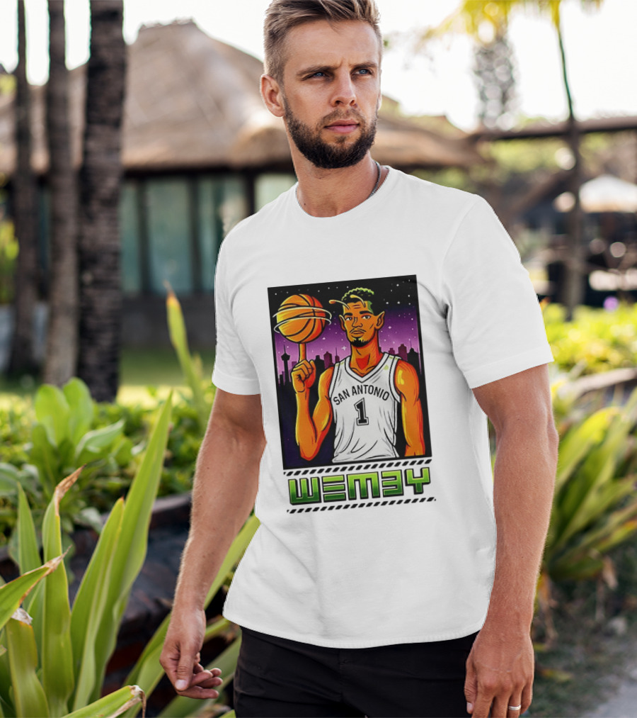 Wemby No 1 San Antonio Basketball Alien T-Shirt