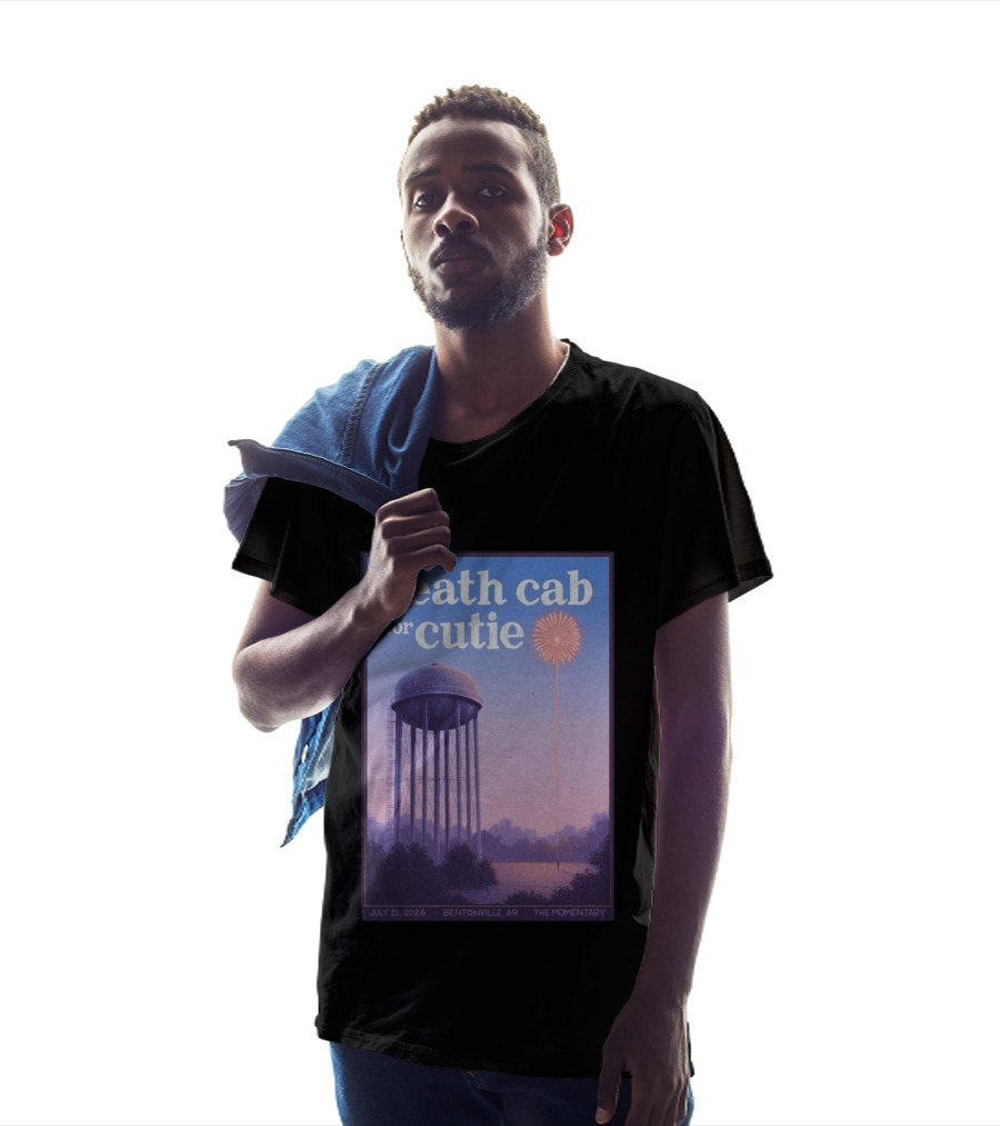Death Cab For Cutie July 25 2026 The Momentary Bentonville AR Water Tower Firework T-Shirt
