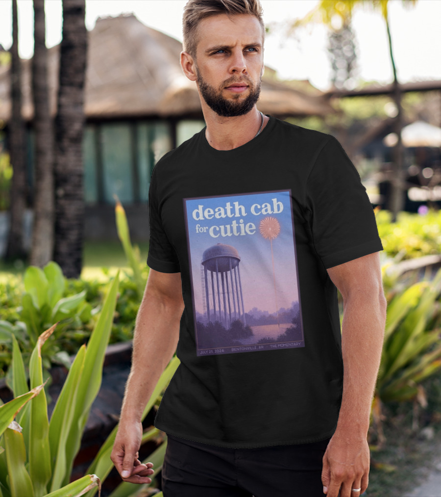 Death Cab For Cutie July 25 2026 The Momentary Bentonville AR Water Tower Firework T-Shirt