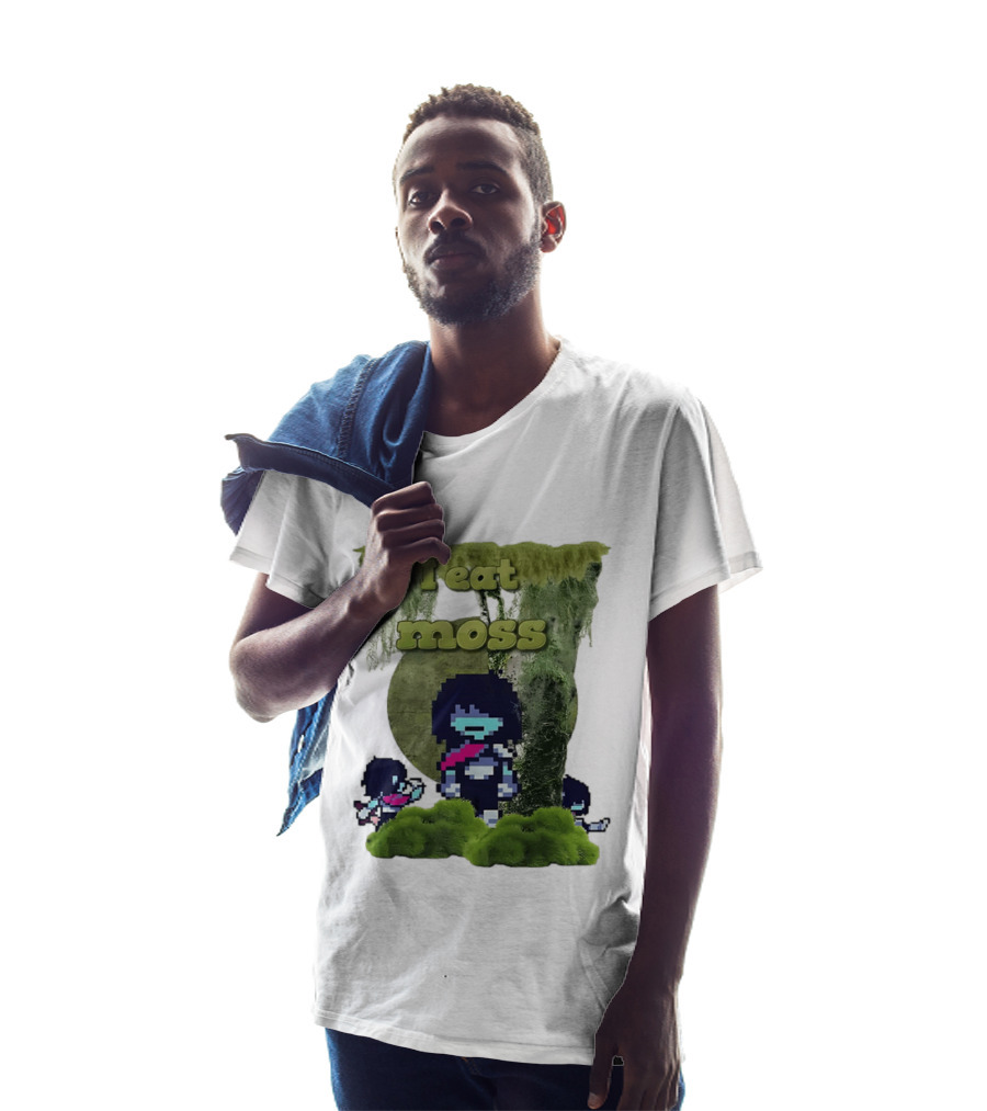 Deltarune I Eat Moss Pixel Art With Character And Mossy T-Shirt