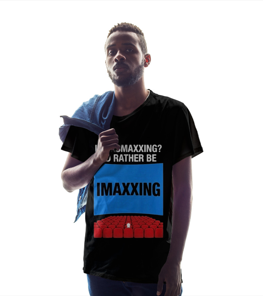 Looksmaxxing I'd Rather Be Imaxxing In Cinema Seats T-Shirt