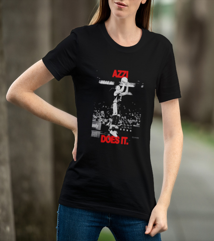 Azzi Fudd Azzi Does It WNBA Basketball Player Jump Shot T-Shirt