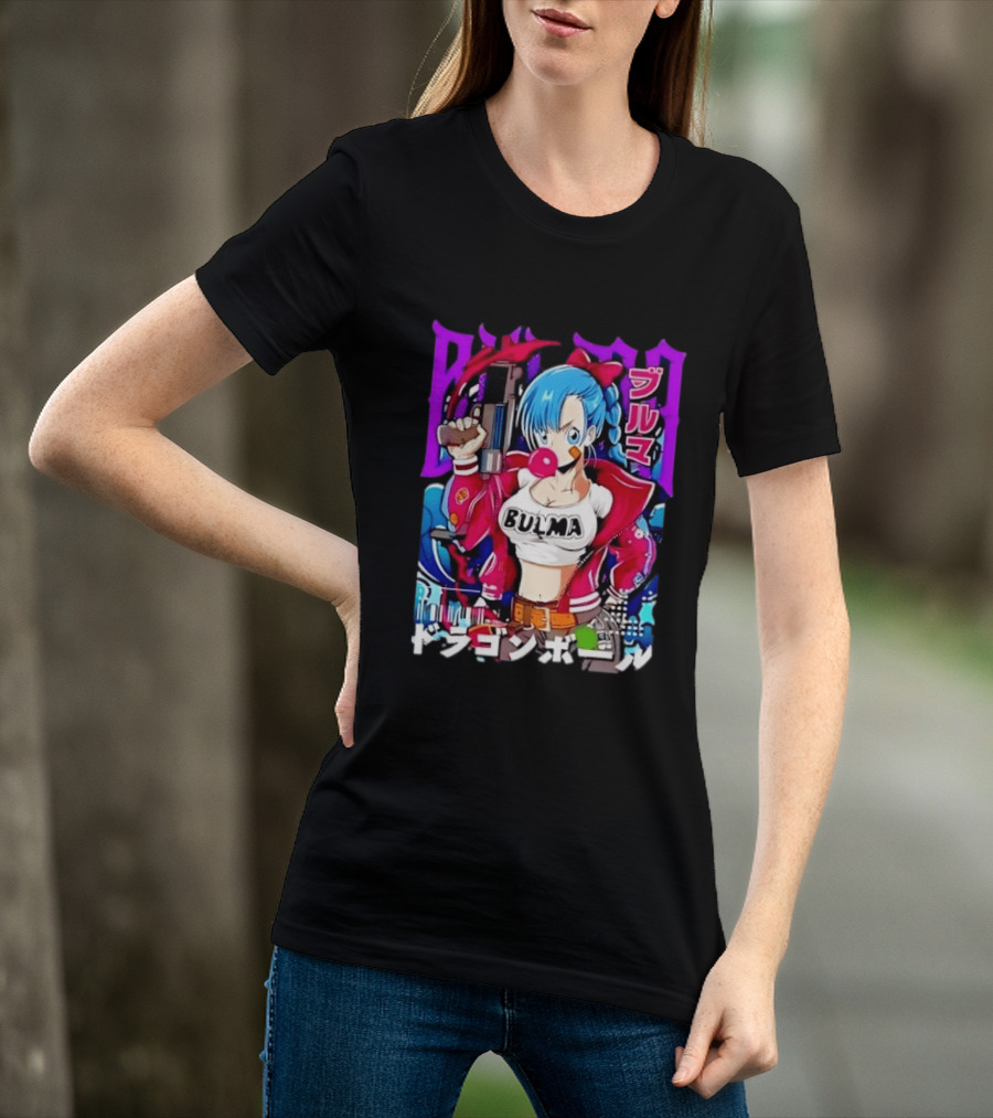 Bulma Dragon Ball Bulma Anime Manga Character Japan Kanji Street T-Shirt