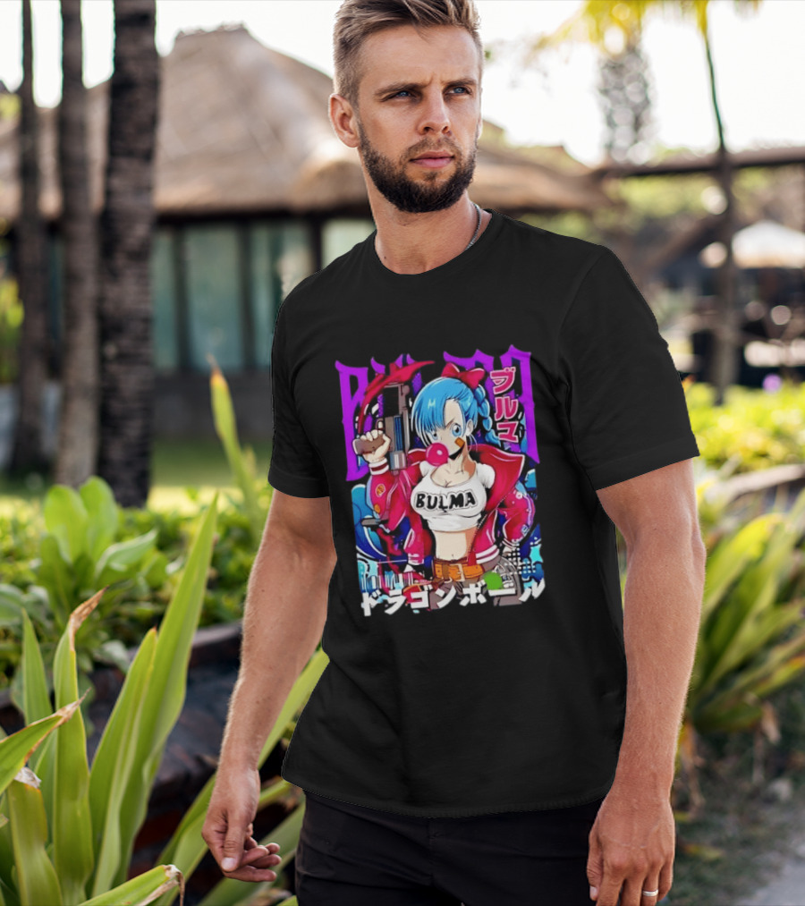 Bulma Dragon Ball Bulma Anime Manga Character Japan Kanji Street T-Shirt