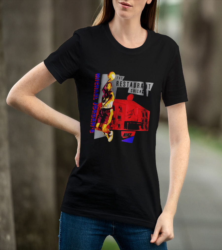 Michael Jordan's Restaurant Chicago Nike Basketball T-Shirt