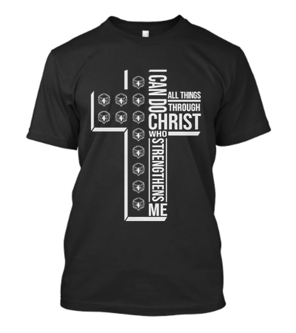 Canyon Ridge Middle School I Can Do All Things Through Christ Who Strengthens Me Cross T-Shirt