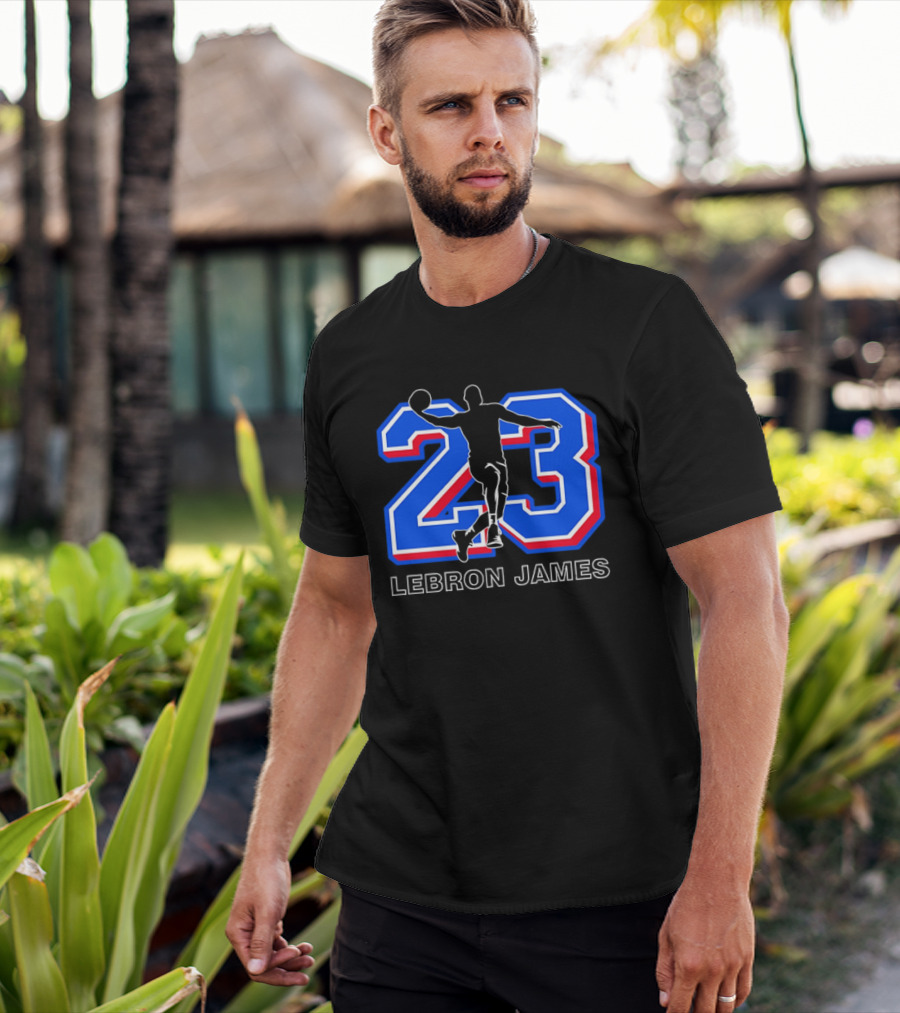 LeBron James 23 Basketball Dunk T-Shirt