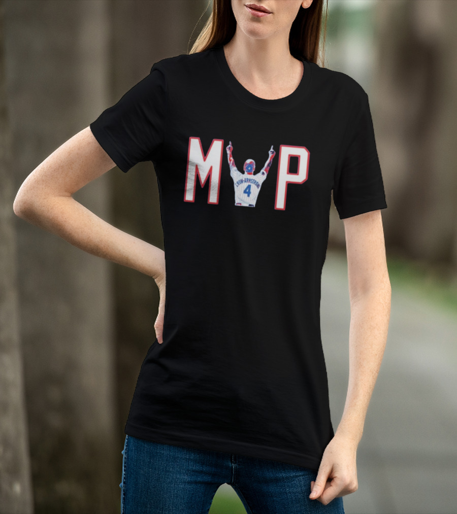 Chicago Cubs Crow Armstrong MVP 4 Baseball Celebration T-Shirt