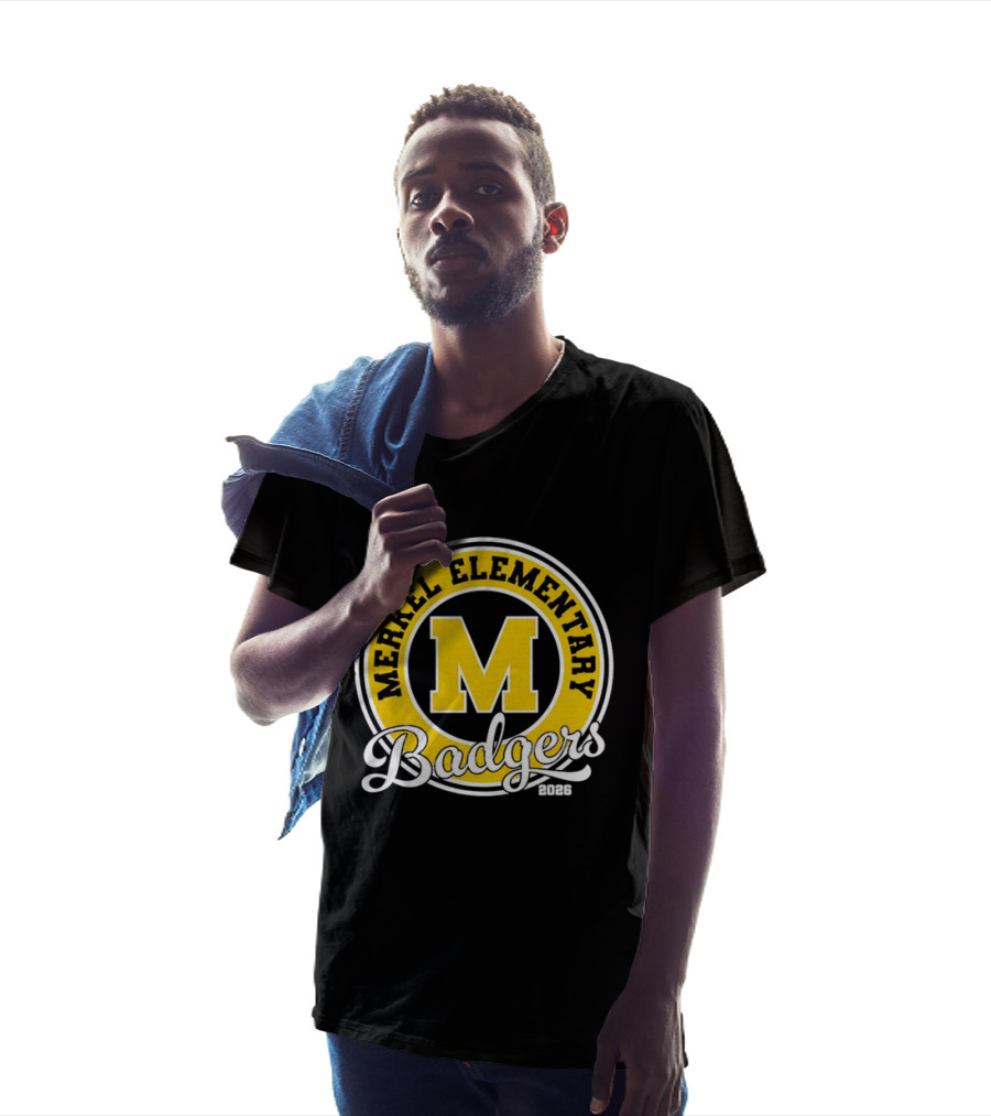 Merkel Elementary Badgers Class Of 2026 M Circle T-Shirt