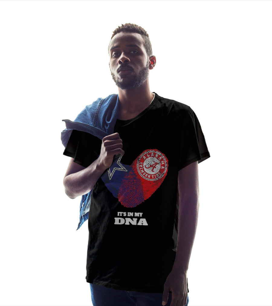 Dallas Cowboys Star And Atlanta Braves Heart It's In My DNA T-Shirt
