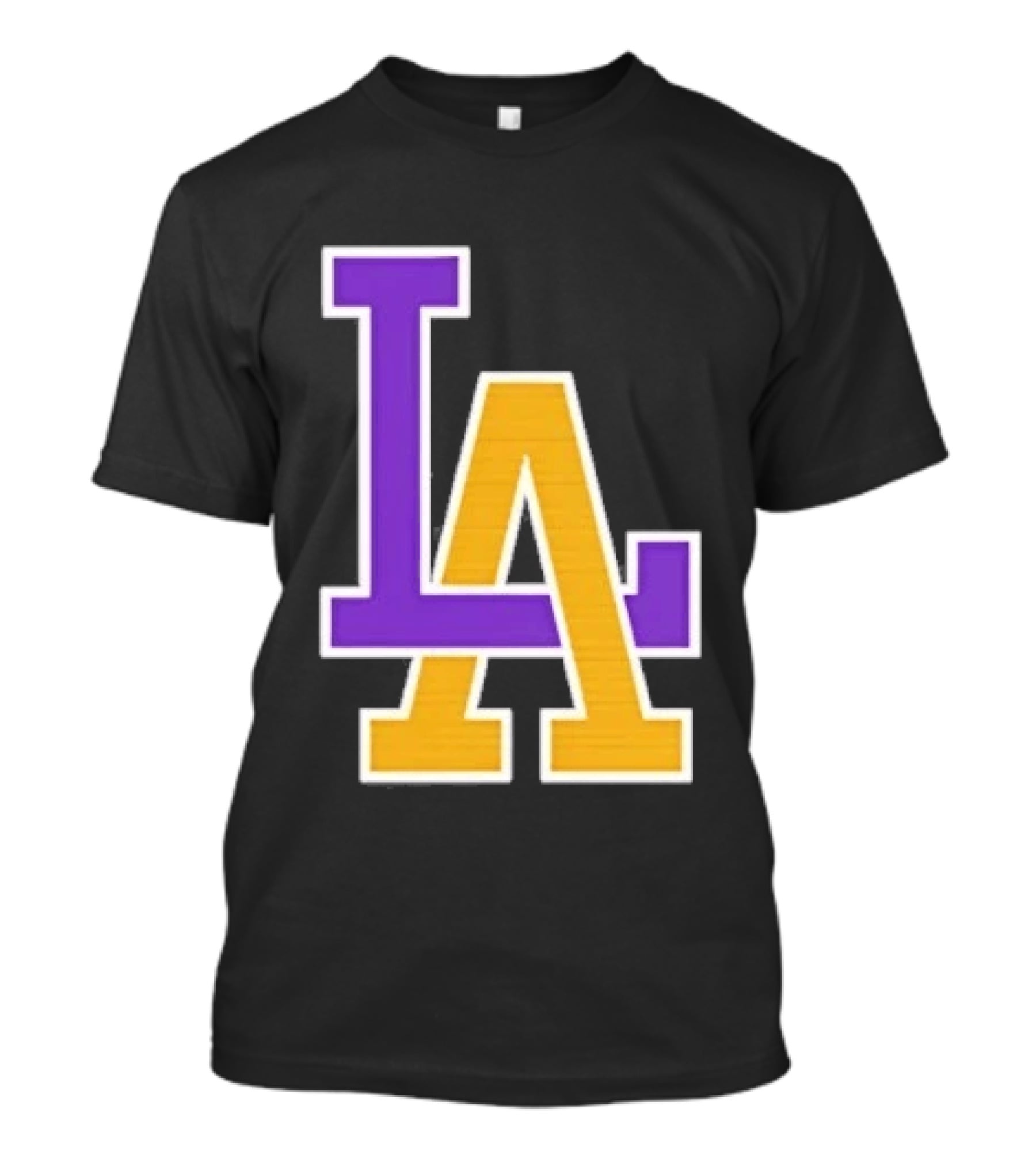 Los Angeles Lakers Purple Gold LA T-Shirt