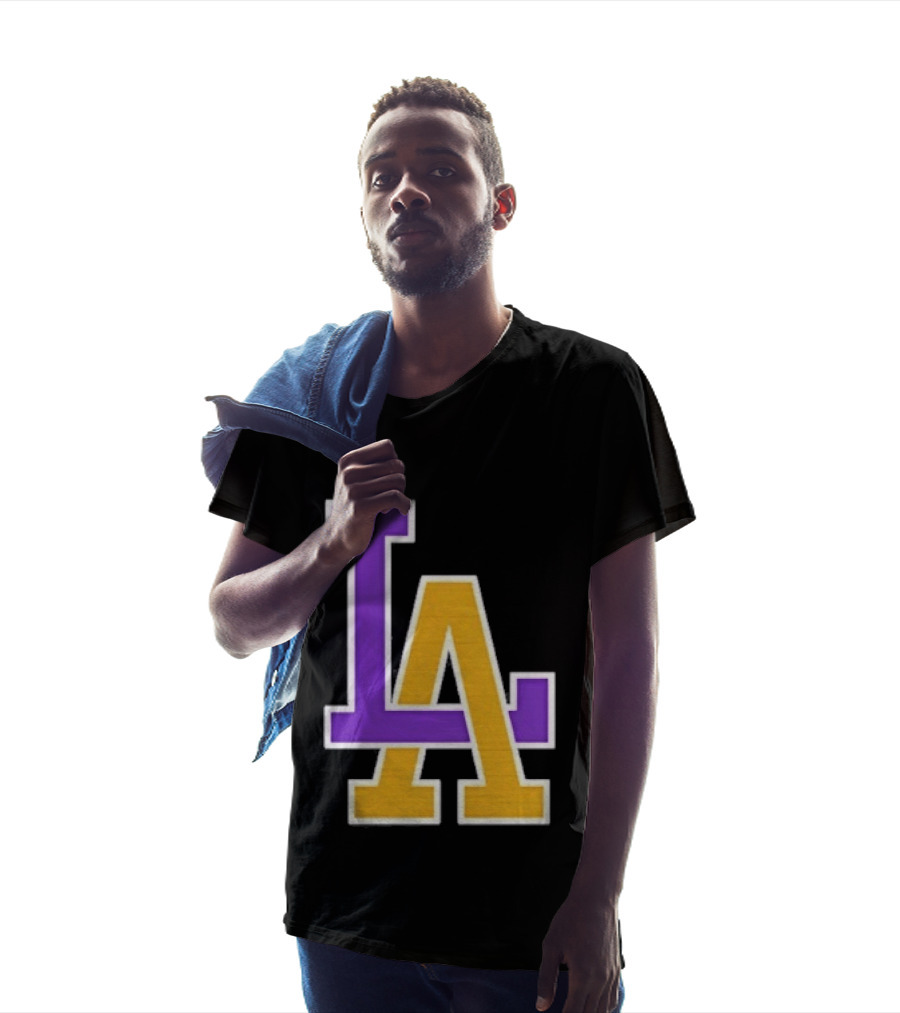 Los Angeles Lakers Purple Gold LA T-Shirt