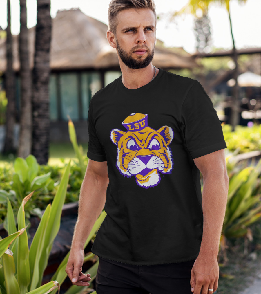 LSU Tigers Big Face 2026 Tiger Head LSU T-Shirt