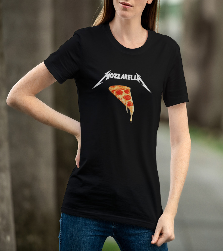 Mozzarella Pizza Slice With Cheese And Pepperoni T-Shirt