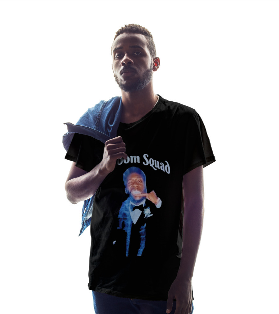 Groom Squad Tuxedo Finger Point Man T-Shirt