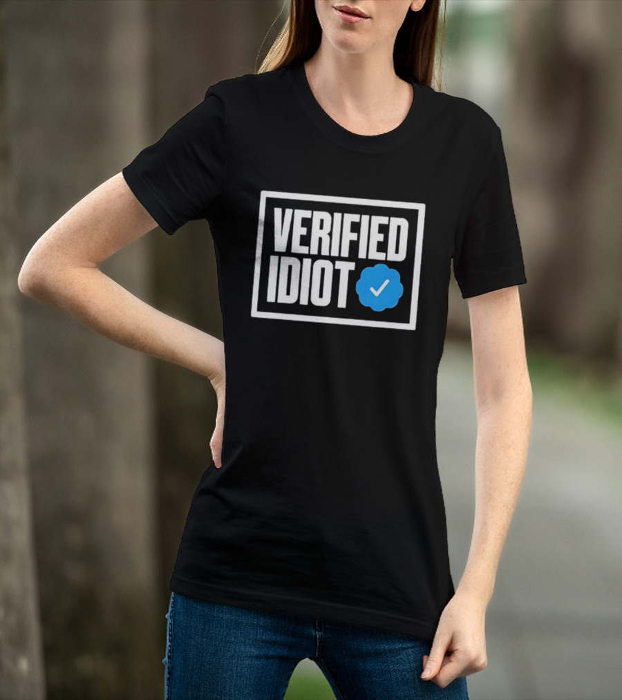 Verified Idiot Checkmark Box T-Shirt