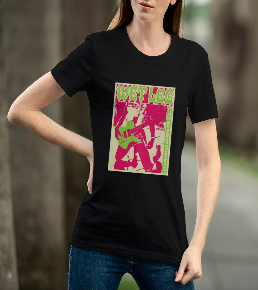 Wet Leg July 29 2026 Lollapalooza Aftershow Vic Theatre Chicago IL T-Shirt