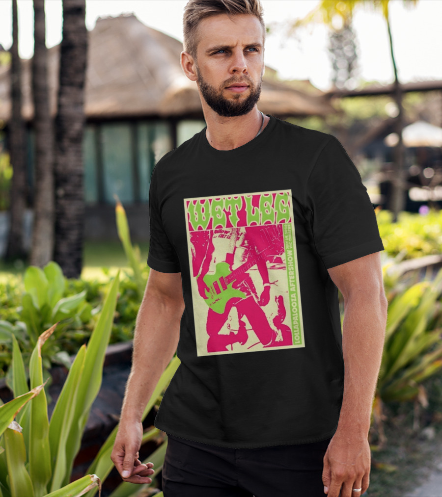 Wet Leg July 29 2026 Lollapalooza Aftershow Vic Theatre Chicago IL T-Shirt