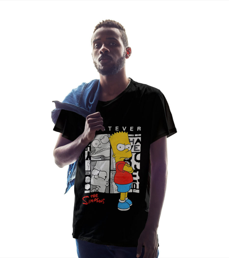 Whatever The Simpsons Bart Simpson Attitude T-Shirt