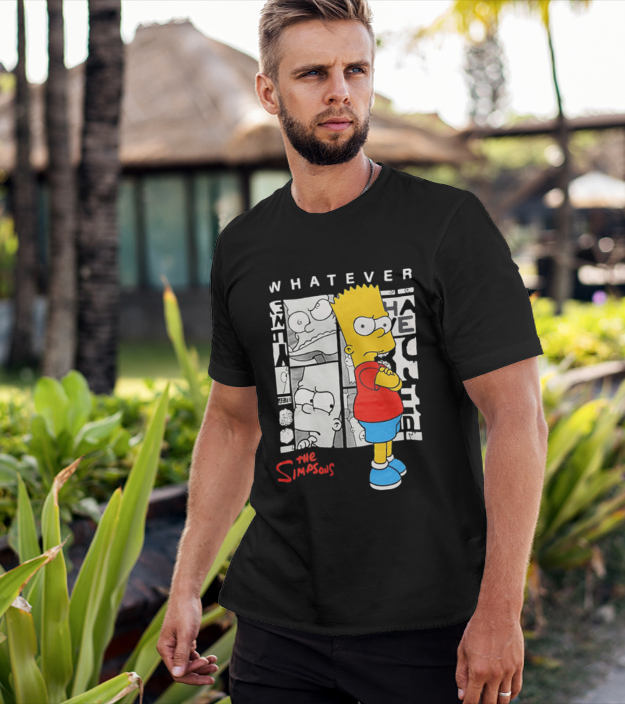 Whatever The Simpsons Bart Simpson Attitude T-Shirt
