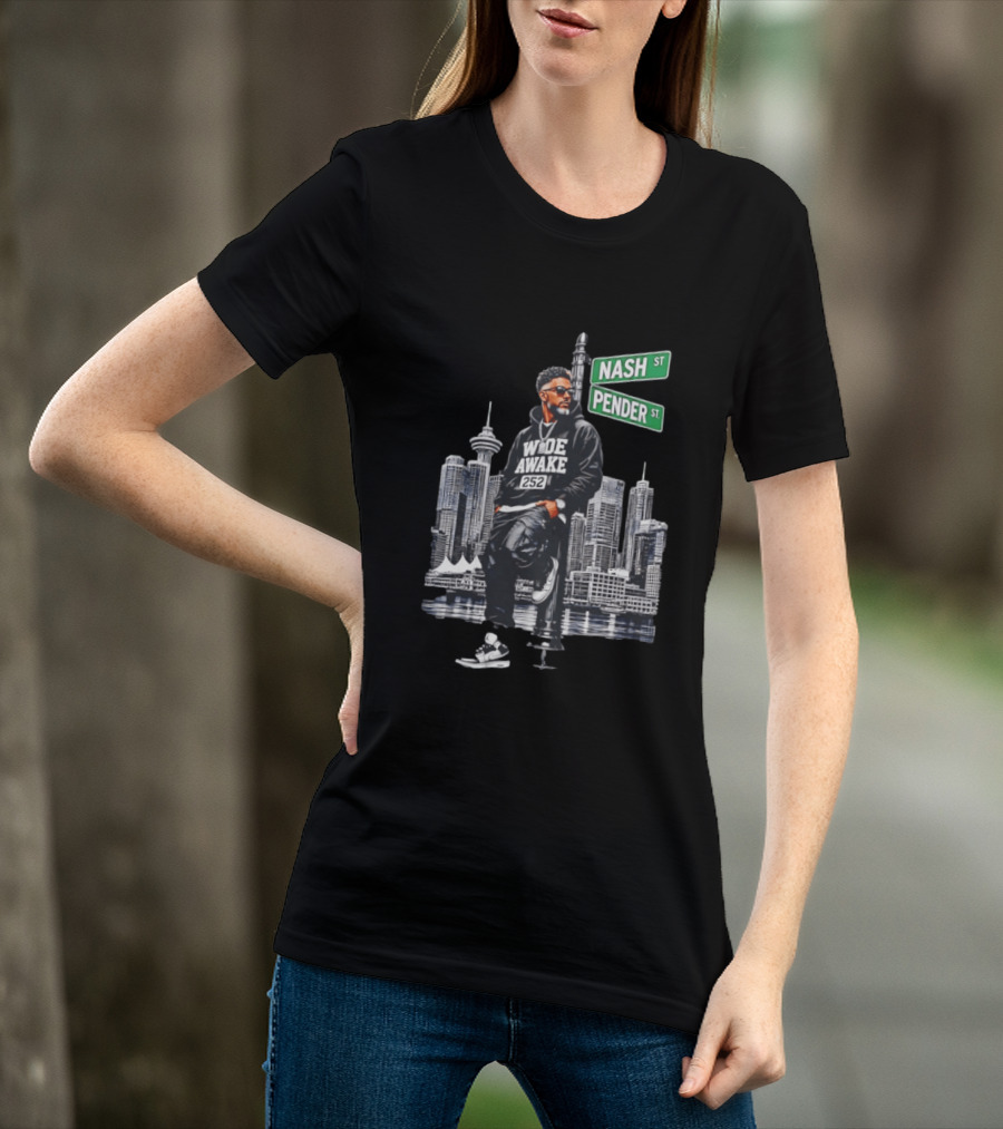 Wide Awake 252 Nash Street Pender Street Urban Skyline T-Shirt