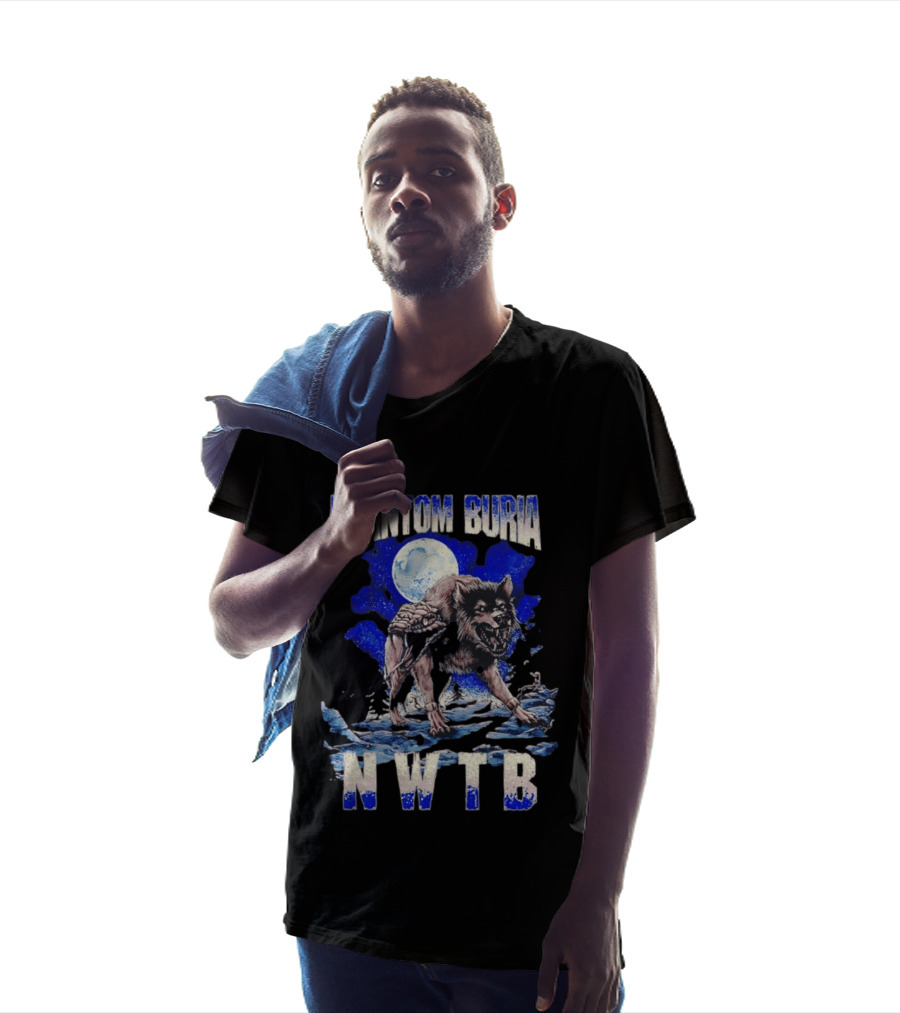 Phantom Burial NWTB Wolf And Snake Under Full Moon T-Shirt
