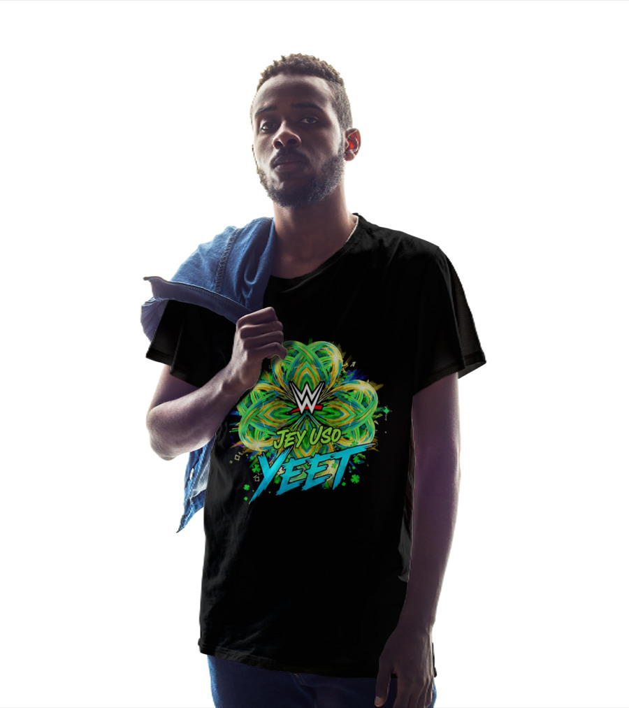 WWE Jey Uso Yeet St Patrick's Day 2026 Clover T-Shirt