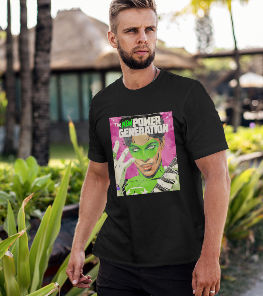 The New Power Generation Prince Green Lantern Guitar Hero T-Shirt
