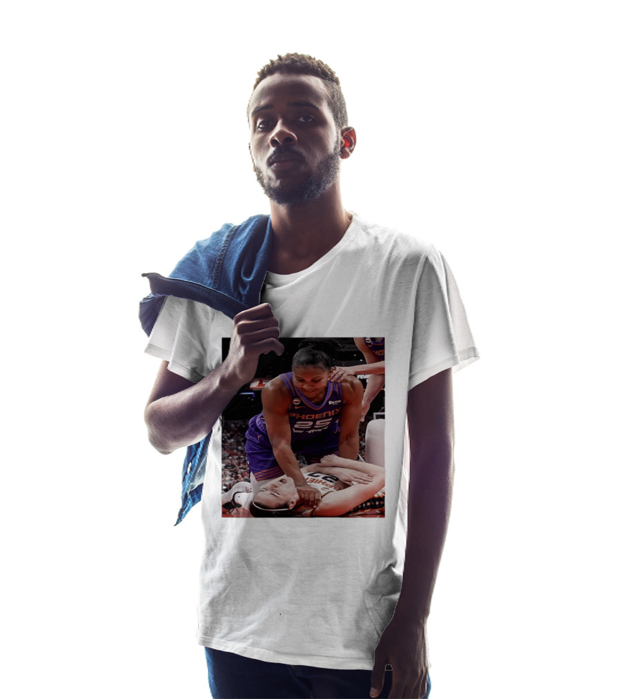 Brittney Griner Phoenix Mercury Caitlin Clark Indiana Fever NBA WNBA Crossover Moment T-Shirt