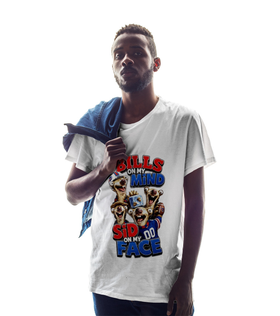 Buffalo Bills On My Mind Funny Sid Character Face Creation T-Shirt