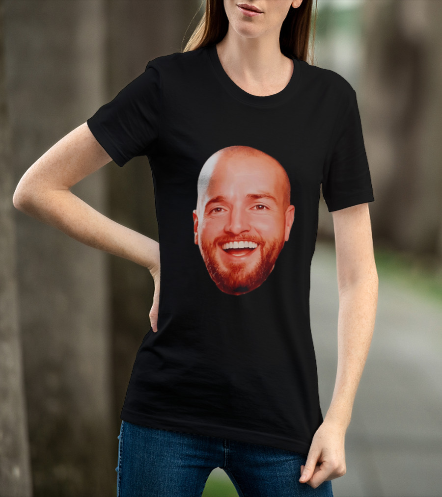 The Smiling Man Happy Face Bold Expression T-Shirt