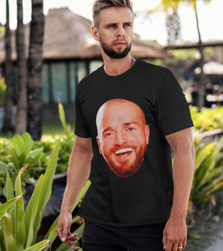The Smiling Man Happy Face Bold Expression T-Shirt