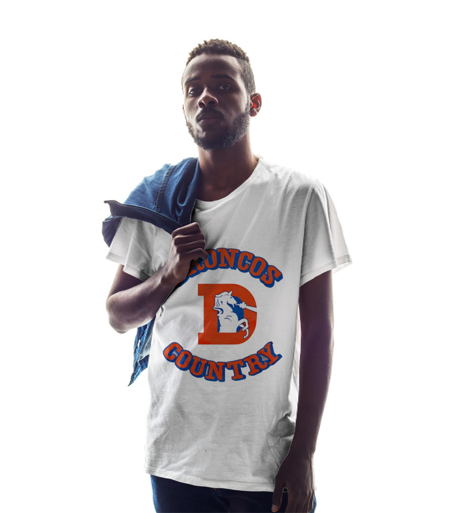 Broncos Country D Letter Horseshoe T-Shirt