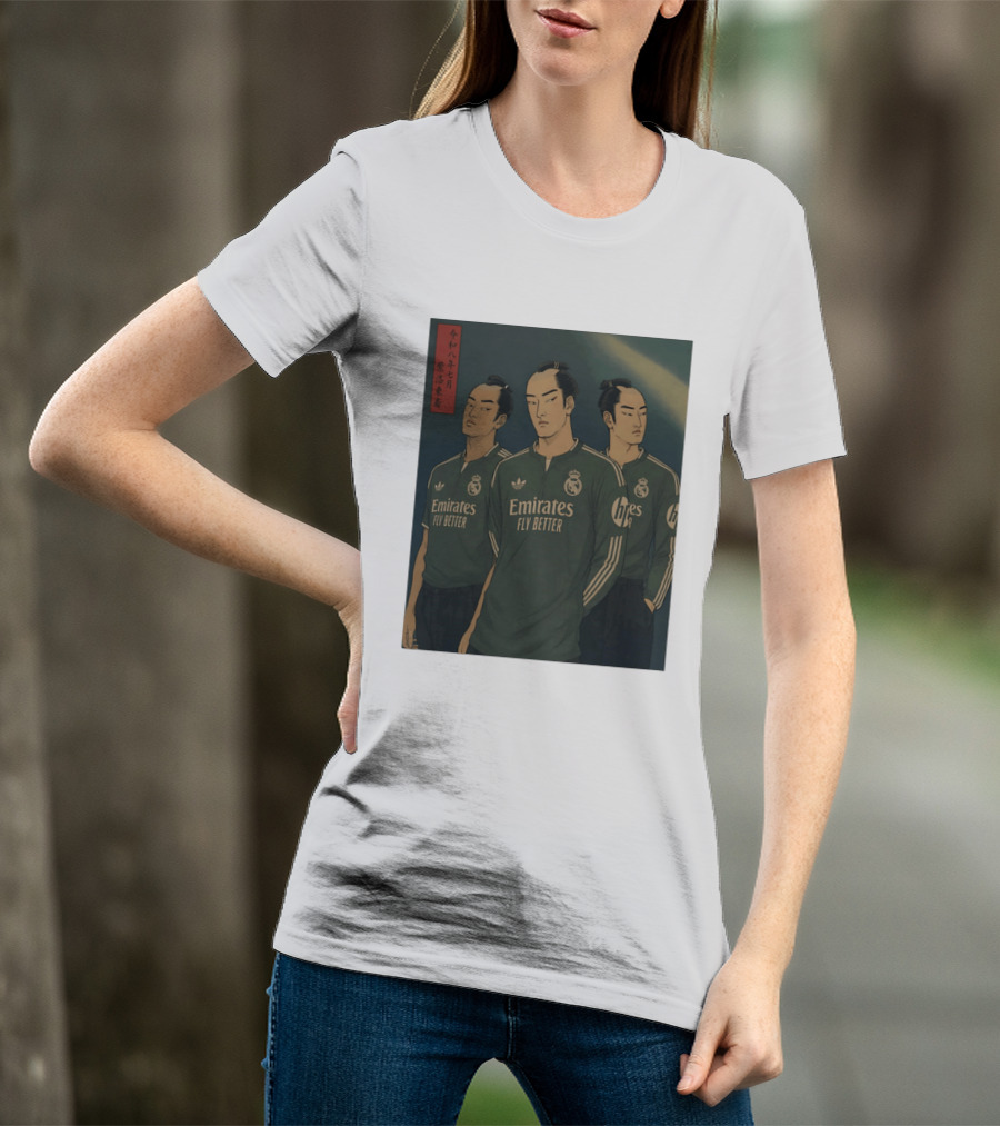 Emirates Fly Better Real Madrid Adidas Samurai Japanese T-Shirt