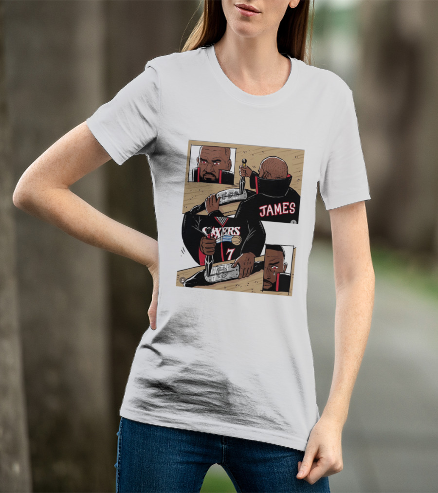 James Sixers 17 Basketball Comic T-Shirt