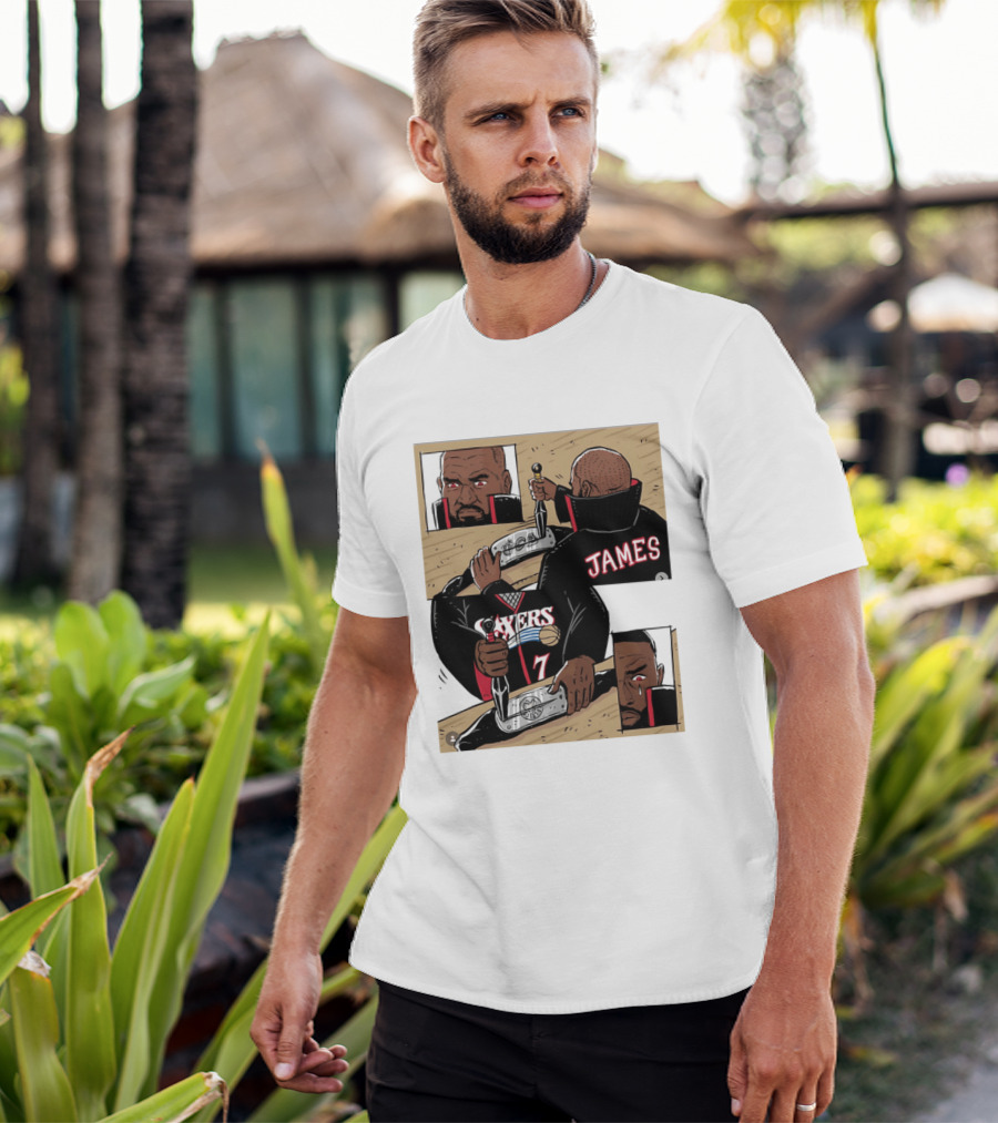 James Sixers 17 Basketball Comic T-Shirt