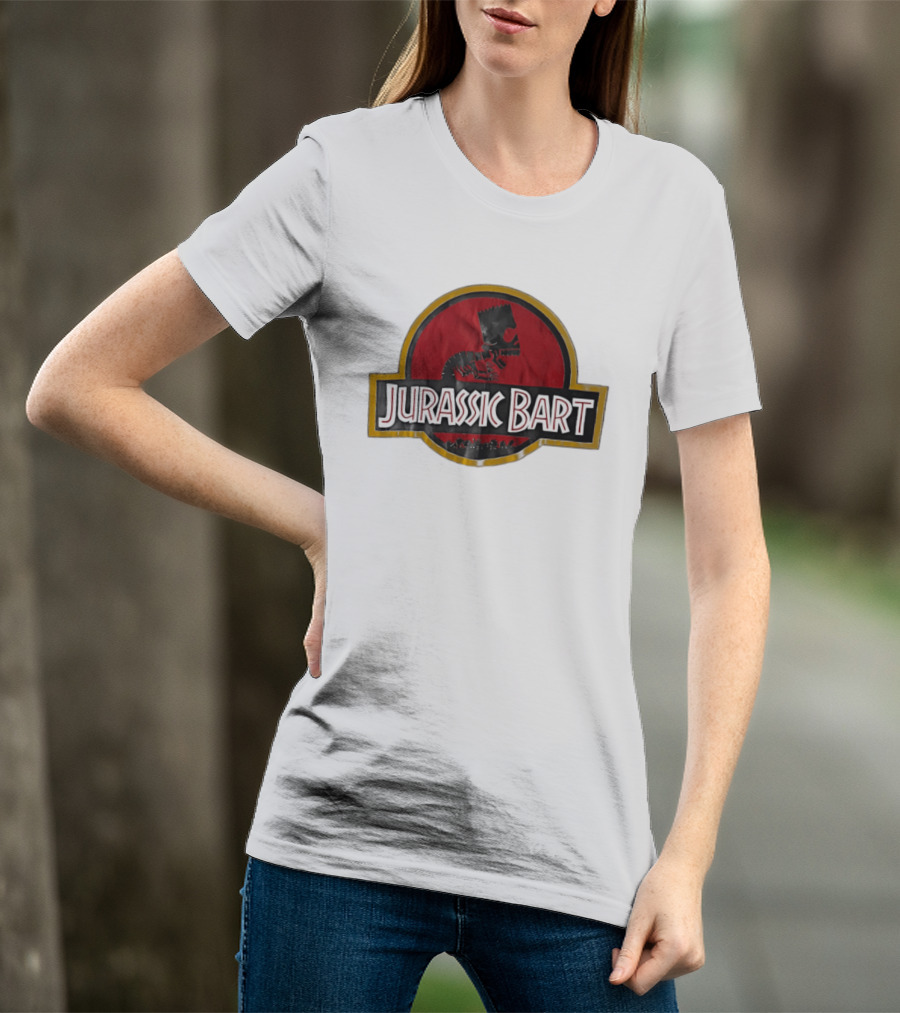 Jurassic Bart The Simpsons Dinosaur Skeleton T-Shirt
