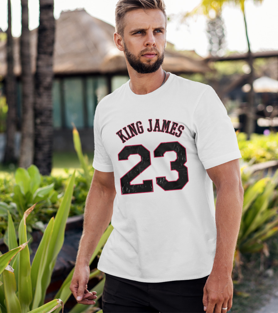 King James 23 Retro Basketball T-Shirt
