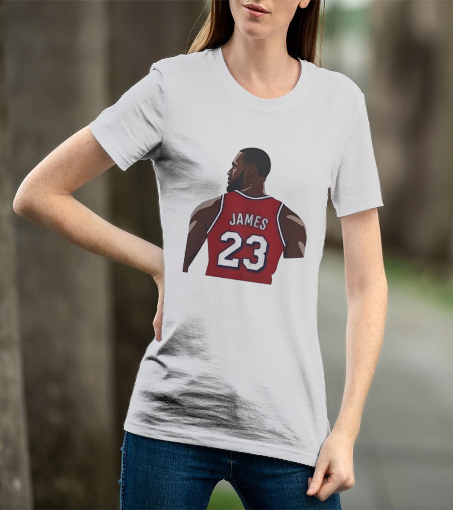 LeBron James 23 Philadelphia 76ers NBA Basketball Lakers Jersey T-Shirt