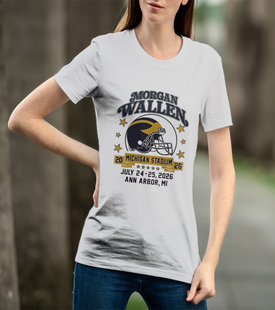 Morgan Wallen Michigan Stadium 2026 Ann Arbor July 24 25 T-Shirt