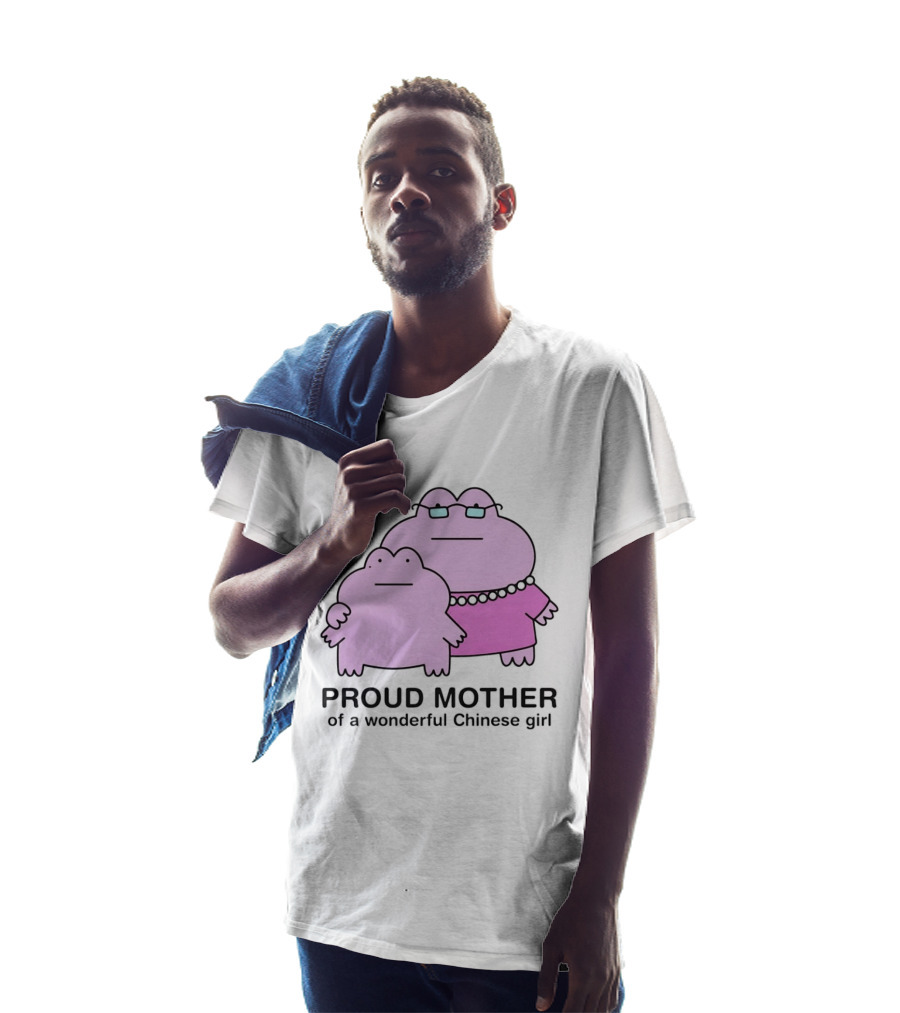 Proud Mother Of A Wonderful Chinese Girl Cartoon Characters T-Shirt