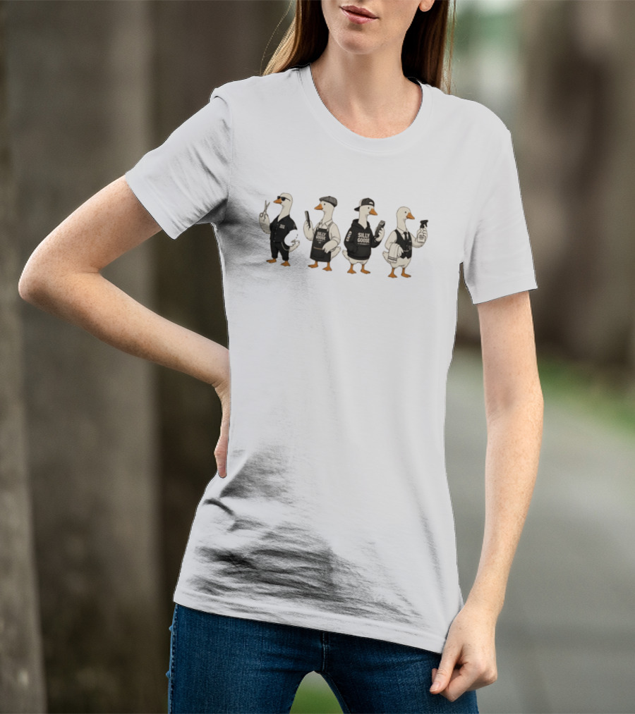 Silly Goose Barber Crew Funny Haircut Styles T-Shirt