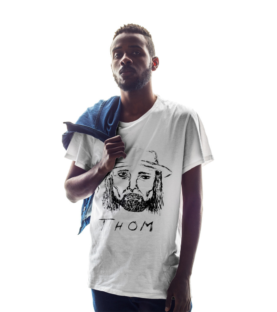 Thom Yorke Sketch Illustrated Hat T-Shirt