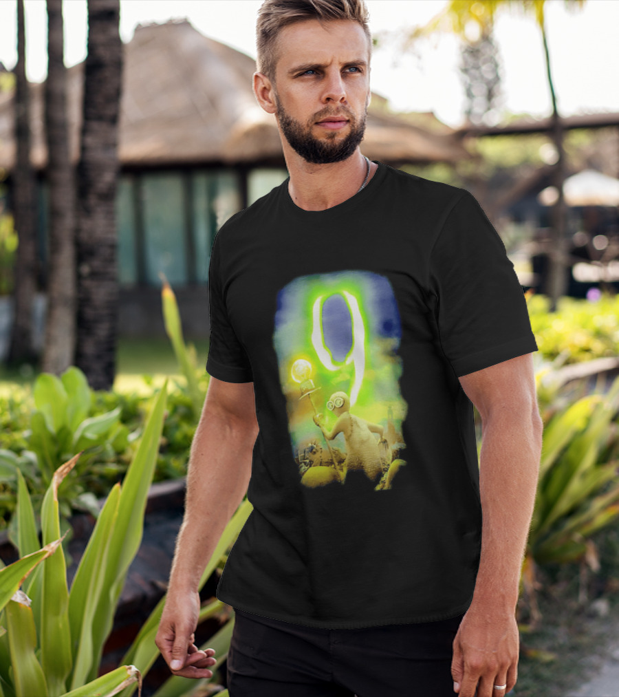 9 Movie Iconic Character With Light Bulb Staff And Gas Mask T-Shirt