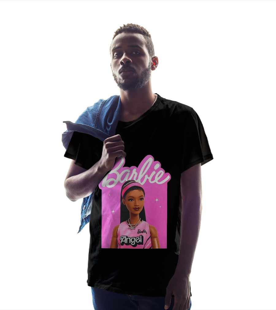 Angel Reese Barbie Doll Basketball Jersey Pink T-Shirt
