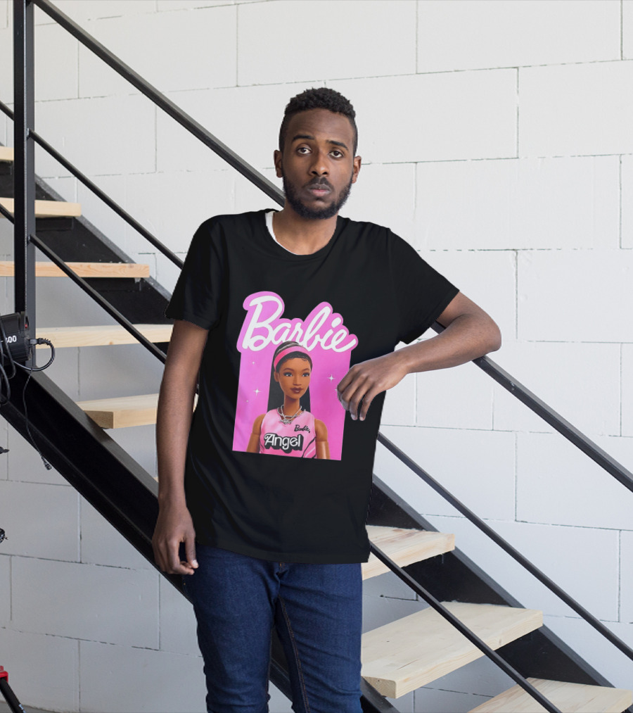 Angel Reese Barbie Doll Basketball Jersey Pink T-Shirt