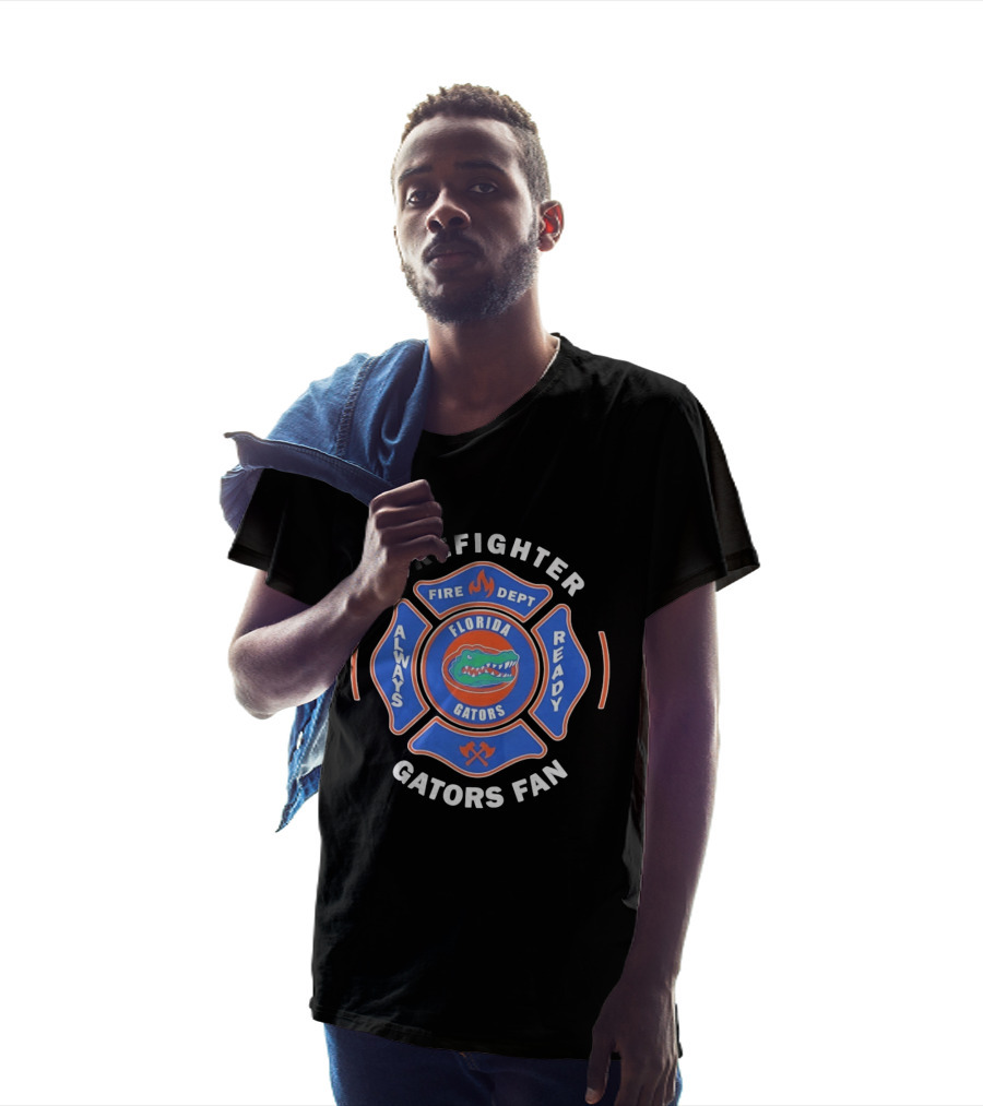 Florida Gators Firefighter Fan Always Ready Fire Dept T-Shirt