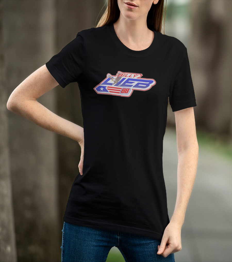 Billy Lieb No 88 Racing Driver American Eagle And Flag T-Shirt