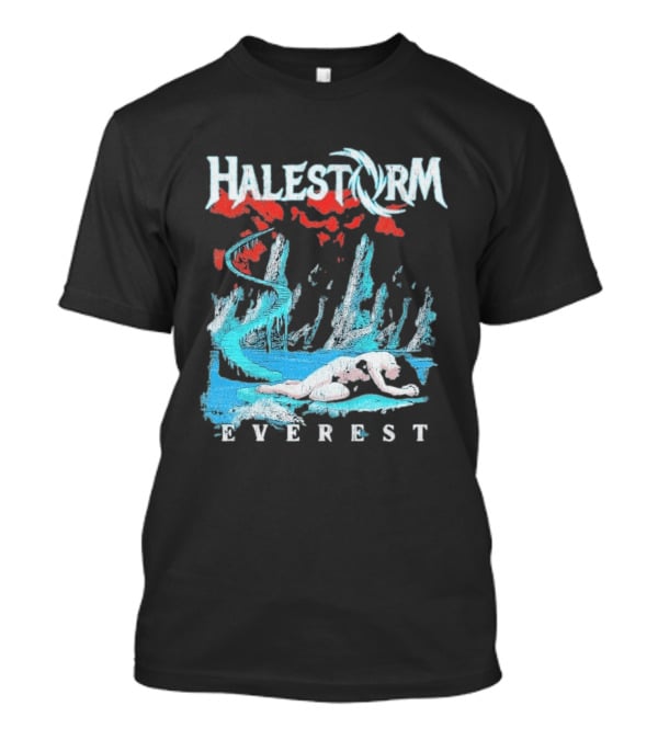 Halestorm Everest Distressed Surreal Mountain Landscape T-Shirt